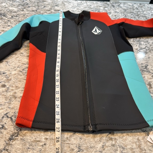 Volcom | Neoprene Stone Zip Wetsuit Top Jacket 50 UV in Black Size L Large - Picture 10 of 11